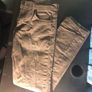 Levi’s 511 skinny jeans, brown— 29-30”